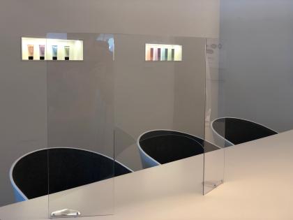 tröpfchen schutzwand selbststehend zum