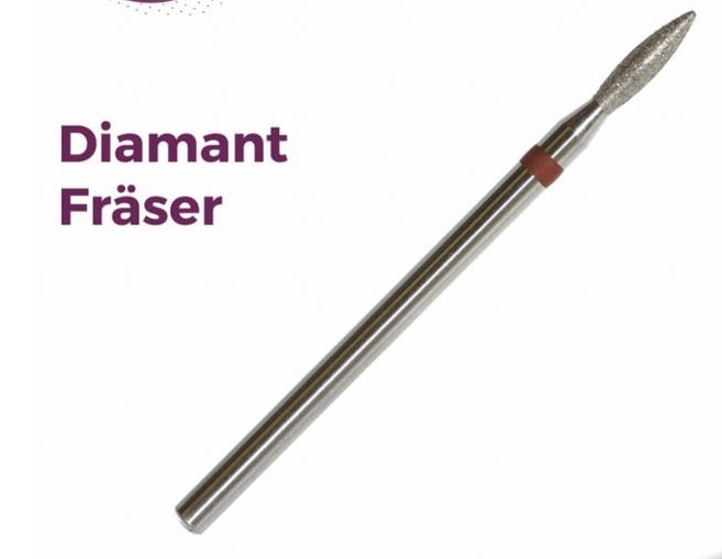 Diamant Fräser Flamme fein brauner Ring