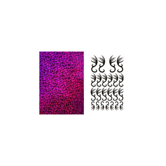 Creativ Sticker rot glitter