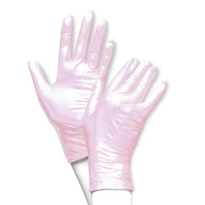 Handschuhe Nitril Rosa Pearl Gr. S