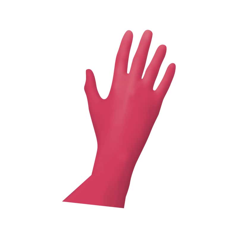 Handschuhe Nitril Rot Pearl Gr. L