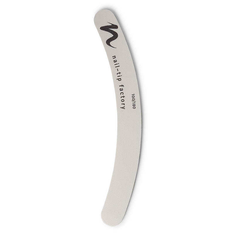 Profi-Feile curved weiss 100/180