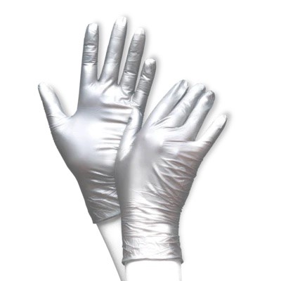 Handschuhe Nitri Silber Gr.S 